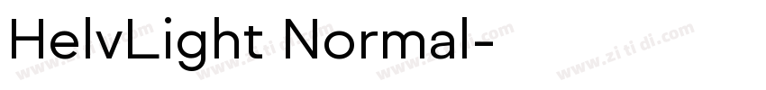 HelvLight Normal字体转换